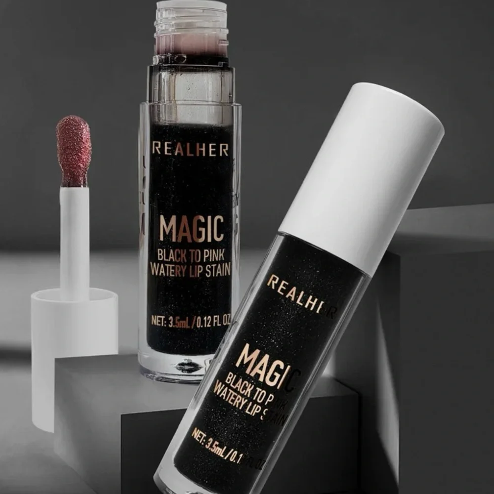 RealHer Discover Your Magic Black-to-Pink Color-Changing Lip Stain